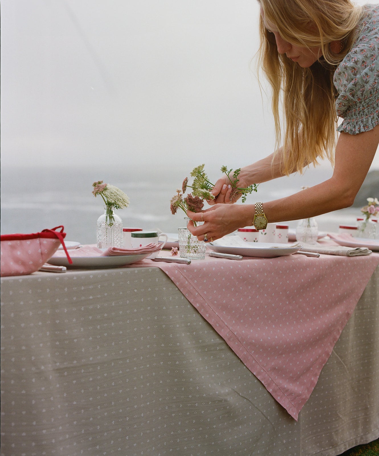 Minni Table Cloth - Faded Green