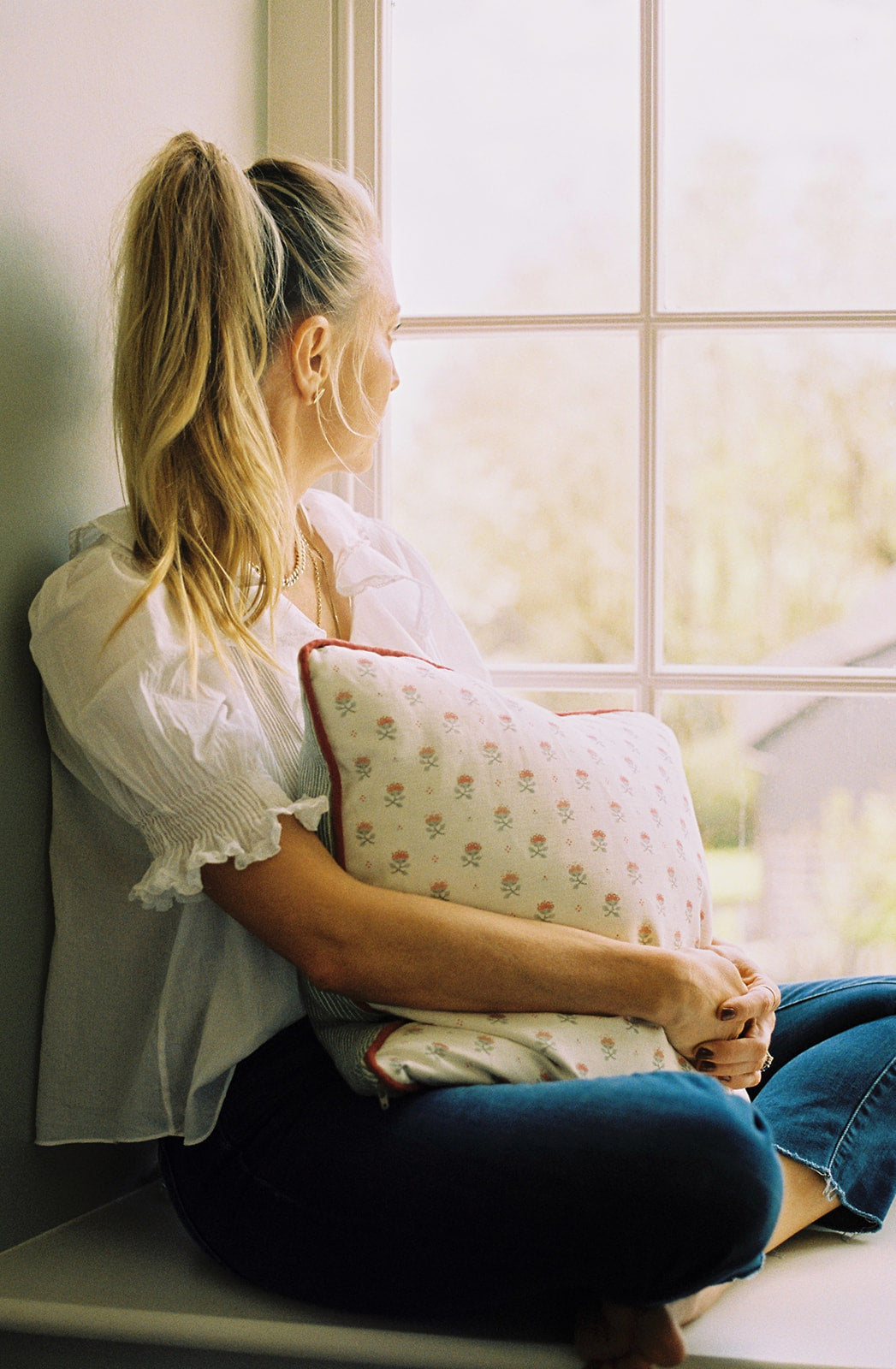 Blume Green Cushion - Square