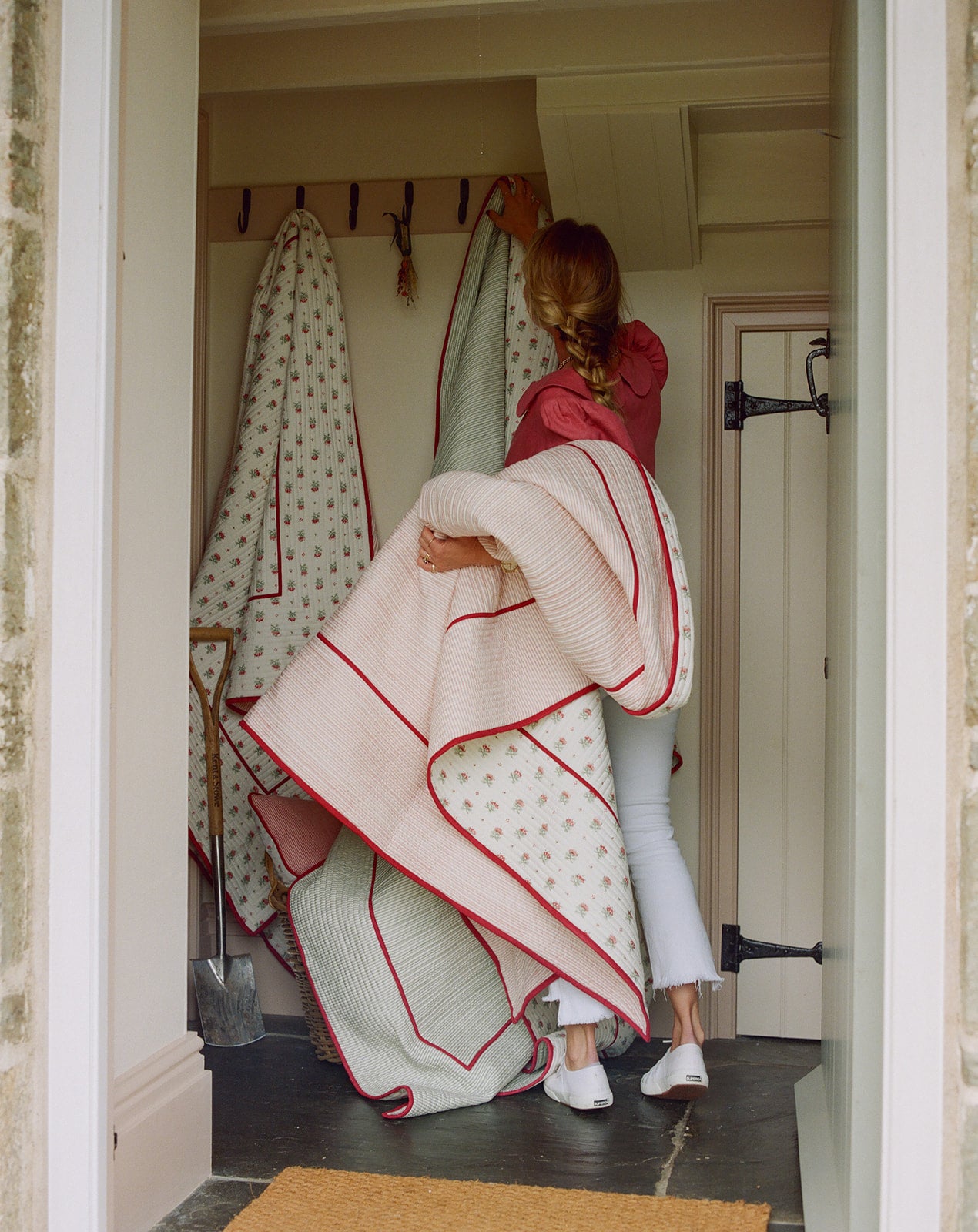 Blume King Size Quilt - Red