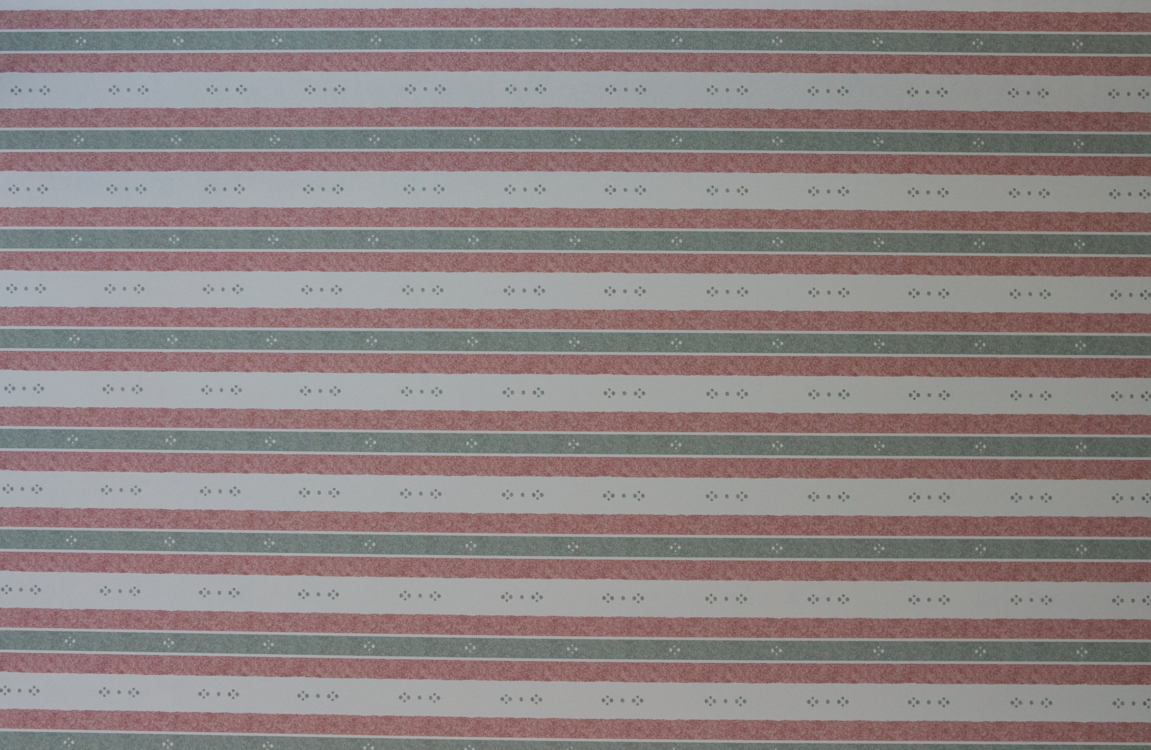 Salzburg Stripe Wallpaper – Green & Red